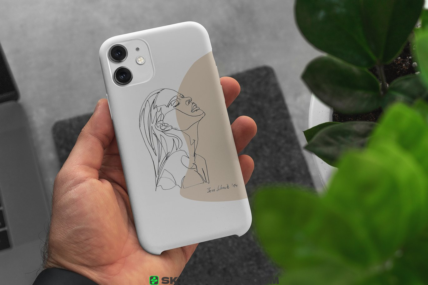 图片[6]-Phone 11/Pro White Case Mock-Up（351904）-技能树